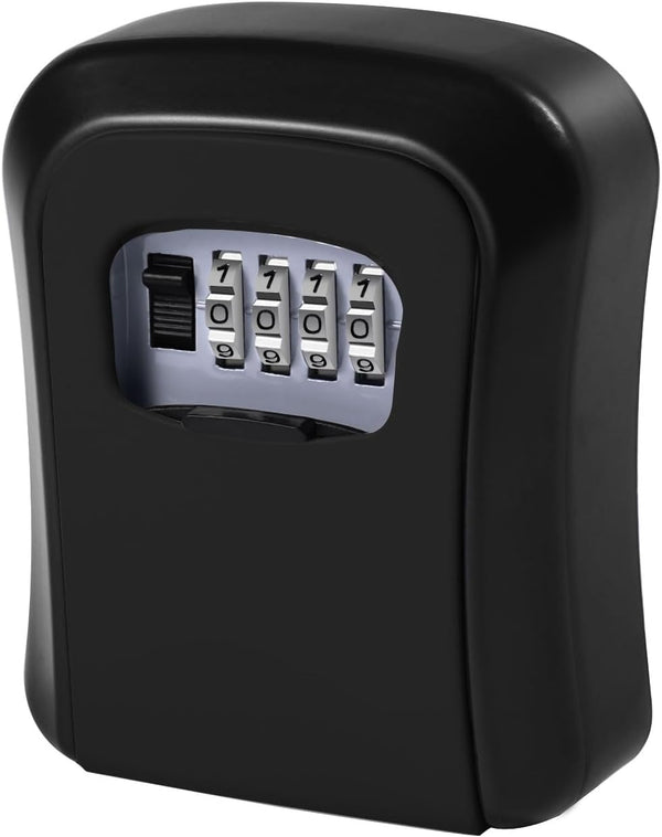 Key Safe Wall Mounted-Key Lock Box with 4 Digit Combination