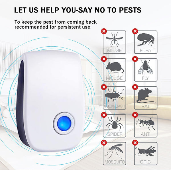 Upgraded Ultrasonic Pest Control Repeller(6 Packs)