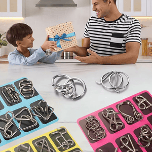 🔥Last Day Promotion 49% OFF - Metal Puzzle Ring, Educational intellectual Toys IQ Toys, Metal Brain teaser Puzzles